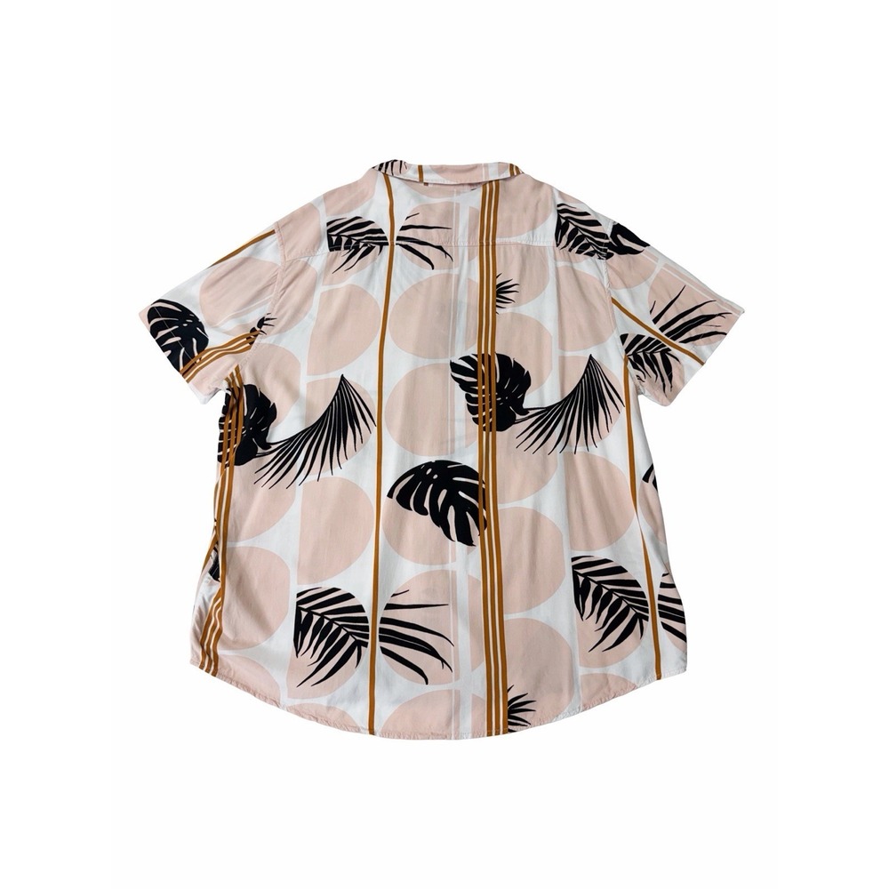 Guess Tropical Men's Button Up Shirt XXL Palm Leaf Summer Casual Beach Vacation - Picture 2 of 7